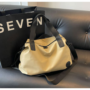Casual Large Capacity Nylon Tote Bag Womens Short Trip Travel Bag Commuting Single Shoulder Slant Cross Tote Bag