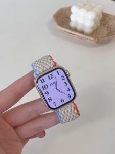 Dây đeo một mình dây bện FREEL Dành cho Apple Watch Ultra 49mm 41mm 45mm 44mm 40mm Series 8 7 6 5 4 Dây đeo nylon có thể điều chỉnh cho Đồng hồ thông minh Vòng đeo tay 3 42mm 38mm