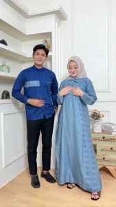 Couple Lebaran 2025 Couple Kondangan Terbaru 2025 Couple Pasangan Suami Istri Gamis Couple Lebaran Baju Pasangan Sarimbit Terbaru 2025