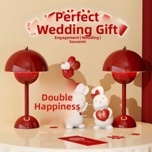 CHUCHEN | Wedding Gift Red Table Lamp