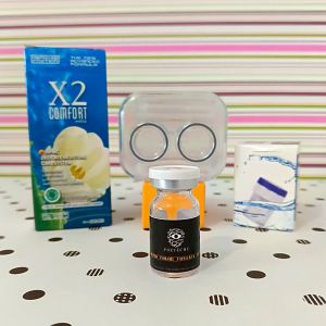 Softlens buta warna parsial Lensa buta warna PSEYECHE Pemakaian 1 Tahun Lensa kontak khusus buta warna lolos tes ishihara softlen buta warna