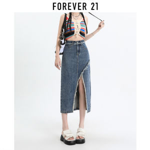 Forever21 | High Waist Denim Skirt Slimming A-Line Pencil