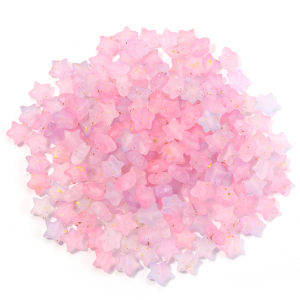200 Chiếc 9x10mm Ngôi Sao Acrylic Hạt Nhiều Màu Sắc Trong Suốt Miếng Đệm Hạt Cho DIY Trang Sức Làm Vòng Tay Chiếu Trúc Hạt Phụ Kiện