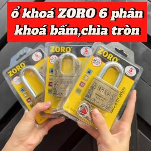Ổ khoá cửa ZORO bông chìa tròn 6 phân thép hardened chống gỉ cao cấp