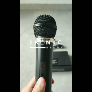 IKONIC Mikrofon Wireless VHF Mic Mik tanpa kabel jarak jauh Microphone Densen M-30