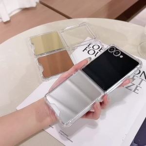 szhaiyu | Fashion Make up Mirror Hard Phone Case for Samsung Galaxy Z Flip 7 6 5 4 3 5G Shockproof Bumper Cover with Z Flip7 FE