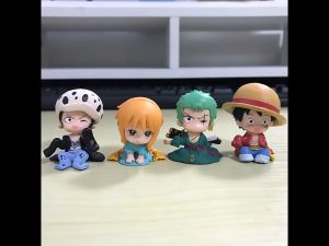 Mô Hình 4 Nhân Vật One Piece Mô Hình Luffy Zoro Chibi Dễ Thương Cao 5cm Bộ Sưu Tập Quà Tặng Cho Bé