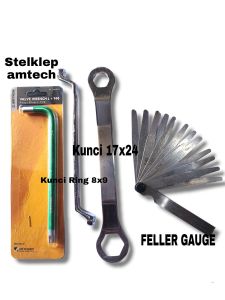paket murah Kunci Stel Klep 4 pcs Kunci Tutup Klep Kunci Klep Feeler Gauge Tekiro Kunci Stelan Klep 4 pcs For Tune Up
