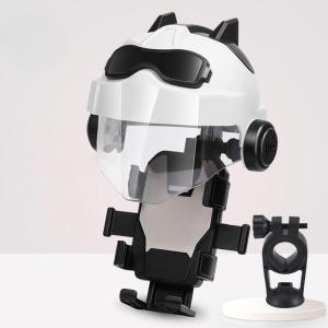 1 Bộ Giá Đỡ Điện Thoại Xe Máy Xoay 360 Độ Chống Nước Hình Mũ Bảo Hiểm ABS Gia Cố Lười Giá Đỡ Cho Điện Thoại Di Động