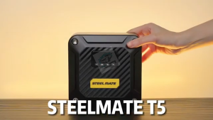 Bơm Lốp Ô Tô Mini STEELMATE T5 Cắm Tẩu 12V Tự Động Ngắt Màn Hình Điện Tử Bảo Hành 2 Năm