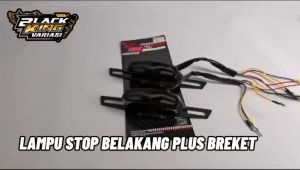 Lampu Stop Plus Breket Lampu Stop Belakang Breket Lampu Braket Breeket Stop 3in1 Stoplamp Braket Belakang Universal
