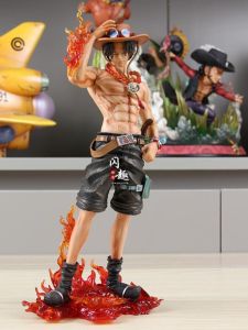 Domestic Anime Figurine Standing Flame Ace Model Toy Anime Birthday Gift Collectible Items Action Figures Collectables