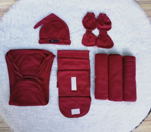 perlengkapan baby baru lahir isi 13 pcs terdiri dari popokamet/gurita instankupluk sartaki bedong