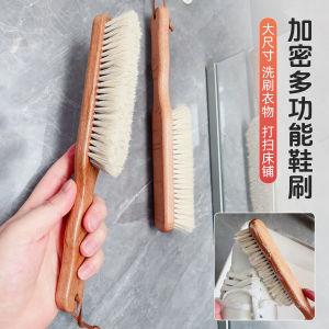 Long Handle Soft Bristle Horse Hair Shoe Brush for Cleaning Shoes And Clothes Multi-Functional Board Brush Home Use