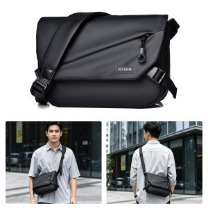 MENSPE Men Fashion Shoulder Bags Cross Body Bags Messenger Bag Waterproof Oxford Cross Body Bag Large Capacity Sling Bags Simple Casual Sport Street Bag for Men Male Student Teenager