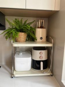 Kitchen Microwave Oven Storage Rack Multi-Functional Countertop Multi-Layer Oven Pot Stand Home Appliance Storage Shelf