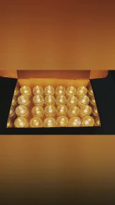 SCHKEY l 24Pcs Flameless Transparent Led Tealight Candles for Diwali Gifting Christmas Festival Events