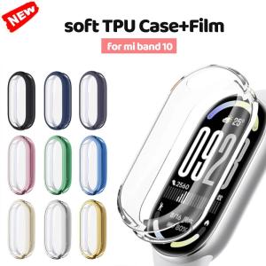 soft TPU Case+Film for mi band 10 strap Accessories Screen protector All-Around cover Nylon Braided brecelet for xiaomi band 10