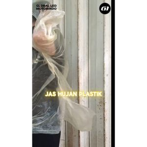 Jas Hujan Plastik Sekali Pakai Dikirim Warna Acak Tidak Bisa Pilih Warna