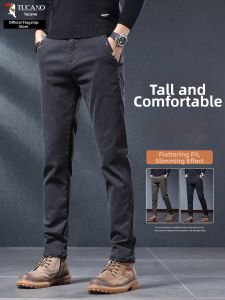 TUCANO | Mens Stretchable Business Casual Pants for Wide Straight Leg