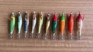 Bộ Mồi Câu Tôm Phát Sáng ShareShark 5/10 Cái Mồi Giả Mực Bụng Tròn Câu Cá Biển Móc Câu Tôm Gỗ Dành Cho Biển Sông & Hồ