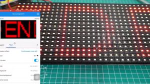 MODUL P10 DIP LED TALLED | MODUL LED RUNNING TEXT BLUE | OUTDOOR INDOOR
