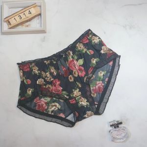 Quần Lót Tam Giác Mỏng Mùa Hè Cho Nữ Bằng Lụa Băng Và Lụa Sữa Kháng Khuẩn in Họa Tiết Hoạt Hình Gợi Cảm