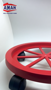 4 Wheel PVC Heavy Duty Gas Roller / Gas Stand / Gas Roller Base Kitchen Storage Organizers / 4 Castors Gas Cylinder Rack