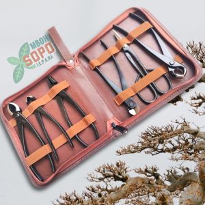 Satu Set Alat Bonsai Ryuga Carbon Plus Tas Dompet