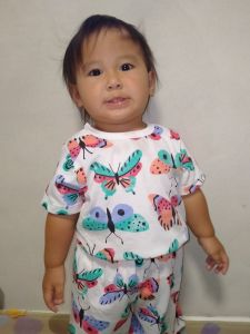 พร้อมส่ง ชุดเดรสเด็กลายเสือคอแต่งระบายผ้าลูกไม้กระโปรงผ้าต่อเป็นชั้นระบาย