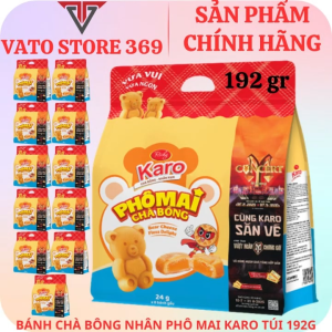 Bánh chà bông nhân phô mai KARO túi 192g (thùng/gói)