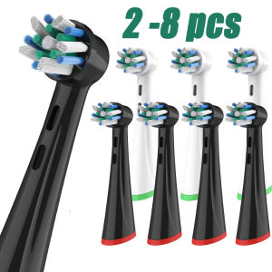 NEW 2-8 Pcs Replacement Toothbrush Heads Compatible with Oral B iO Series Brush Heads for Oral-B iO 2/3/4/5/6/7/8/9/10/7G