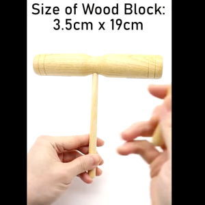 Wooden double-tube percussion instrument early childhood education parent-child interactive