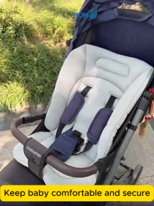 HOMIE Cotton Baby Stroller Cushion – For Strollers & Dining Chairs/Comfortable & secure support seat