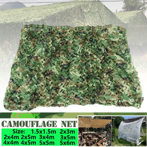 Military camouflage net pavilion camouflage net shade net garden decoration net green jungle white desert color 2x5m/3x4m/4x5m