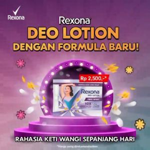 12 Sachet Rexona Deo-Lotion Hijab 9gr Deodorant Saset Satu Renceng