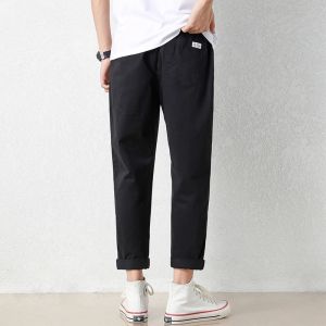Vancl Pure Cotton Straight Leg Loose Mens Casual Pants Autumn New Style Comfortable Loose Fit Youthful Style Cotton Trousers