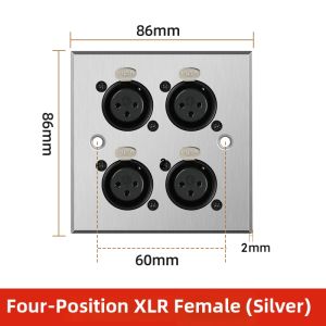 TERIUX | Speaker Socket 86 Type Four Hole 3 Pin XLR