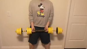 20KG Alat Olahraga Fitness Dumbell KARET /30KG/40KG barbel set Max angkat beban fitness/Peralatan Kebugaran Angkat Berat