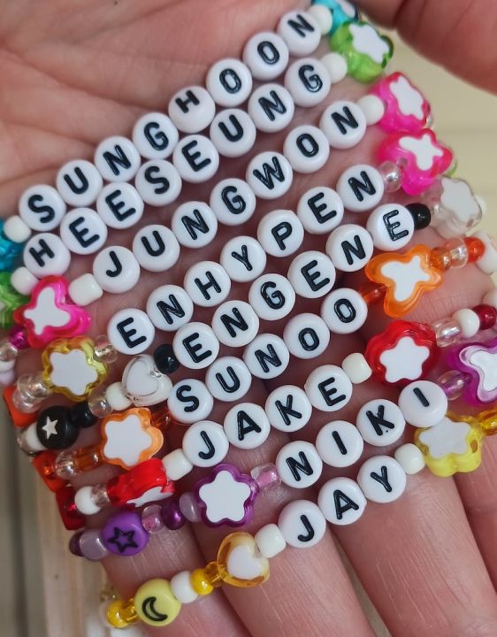 beadcreations~ Enhypen Beaded Bracelet • Custom Beaded Bracelet