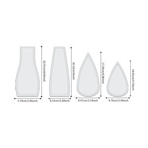 YOMDID 4pcs Mushroom House Quilting Template DIY Mushroom Storage Box Sewing Template Reusable Stitching & Cutting Ruler