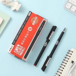 M&G | M&G 0.5mm Gel Pen Replaceable Ink Refill Matte Black Examination Pen Smooth Writing High Quality Neutral Signature Pen Office
