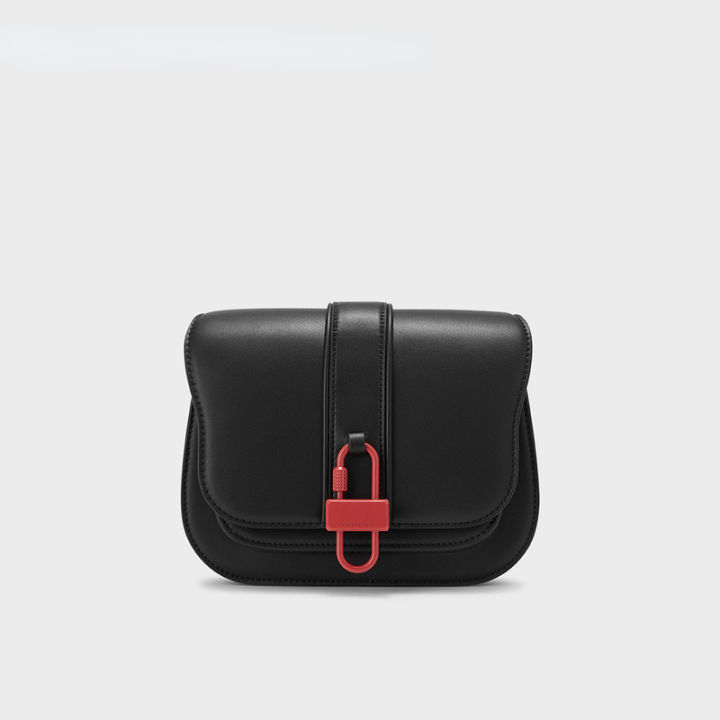 CHARLES and KEITH CK2-80781850 women's single shoulder buckle color buckle  | Lazada