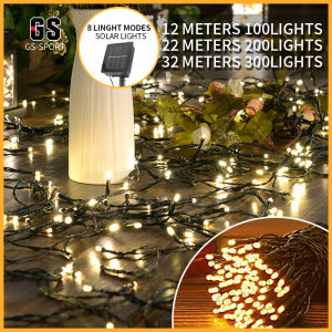 solar christmas lights outdoor waterproof 100/200LED 8 Lighting Modes Solar Christmas Light Decoration Light