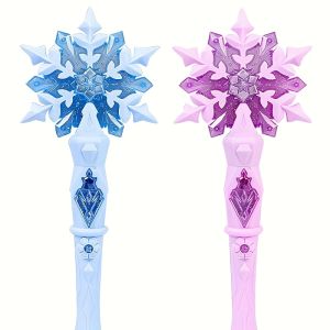 ขายร้อนอะนิเมะเจ้าหญิงน้ําแข็ง Elsa Light เพลง Magic Dream Snow Wand แต่งหน้าของเล่นสาววันเกิดคริสต์มาสของขวัญ