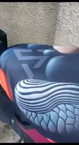 Sarung Jok Cover Jok Motor Anti Air Anti Cakar Kucing Motif Printing CV04 Dark Stone