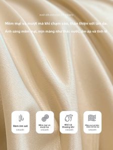 KAMONI | Ga Giường Chống Bụi Mát Lạnh Kẻ Sọc Mùa Hè