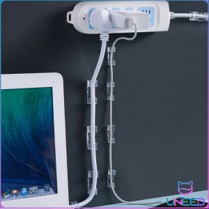 Need 20pcs Cable Transparent Organizer Clips Wire Manager Cord Holder USB Charging Data Line Winder