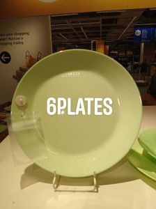 IKEA Oftast Dinner Plate Green 25cm - Durable and Stylish Dinnerware