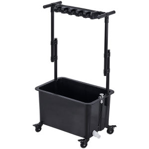SHENFAN | Portable Stainless Steel Floor-standing Mop and Broom Stand for Multiuse